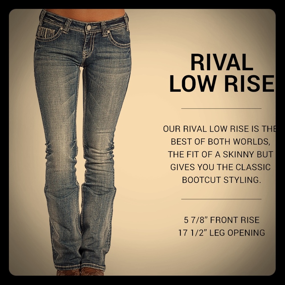 Rock & Roll Cowgirl Rival Low Rise Dark Vintage Ws